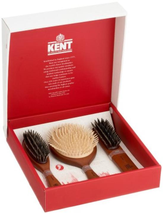 

KENT Hairbrush Set of 3 Soft Type
