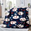 Baseball Theme Printed Blanket - Perfect for Couch, Bed, Travel & Outdoor Use | Machine Washable, Cozy & Durable.