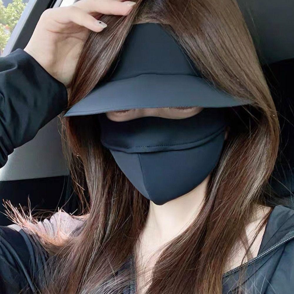 Summer Face Cover Sunscreen Face Scarf Face Gini Mask Thin Ice Silk Mask Fishing