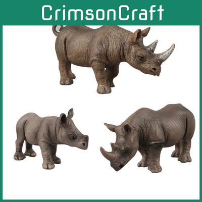 Simulations-Nashorn Wildtierfigur Modell für den Klassenzimmerunterricht und als Geschenk für Kinder