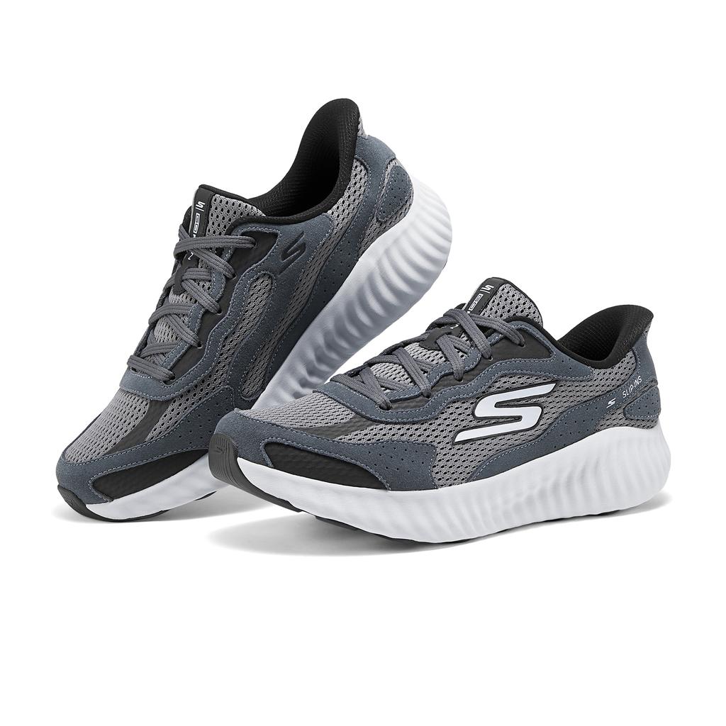 Skechers Go Comfortable Versatile Shock Absorbing Breathable Low Top Running Shoes Men Sneaker Blue Gray 220394-CCBK