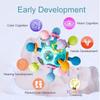 Baby Montessori Grasping Activity Toy Food Grade Teething Sensory Toy for Babies 0 3 6 9 12 Months Newborn Infant Christmas Gift