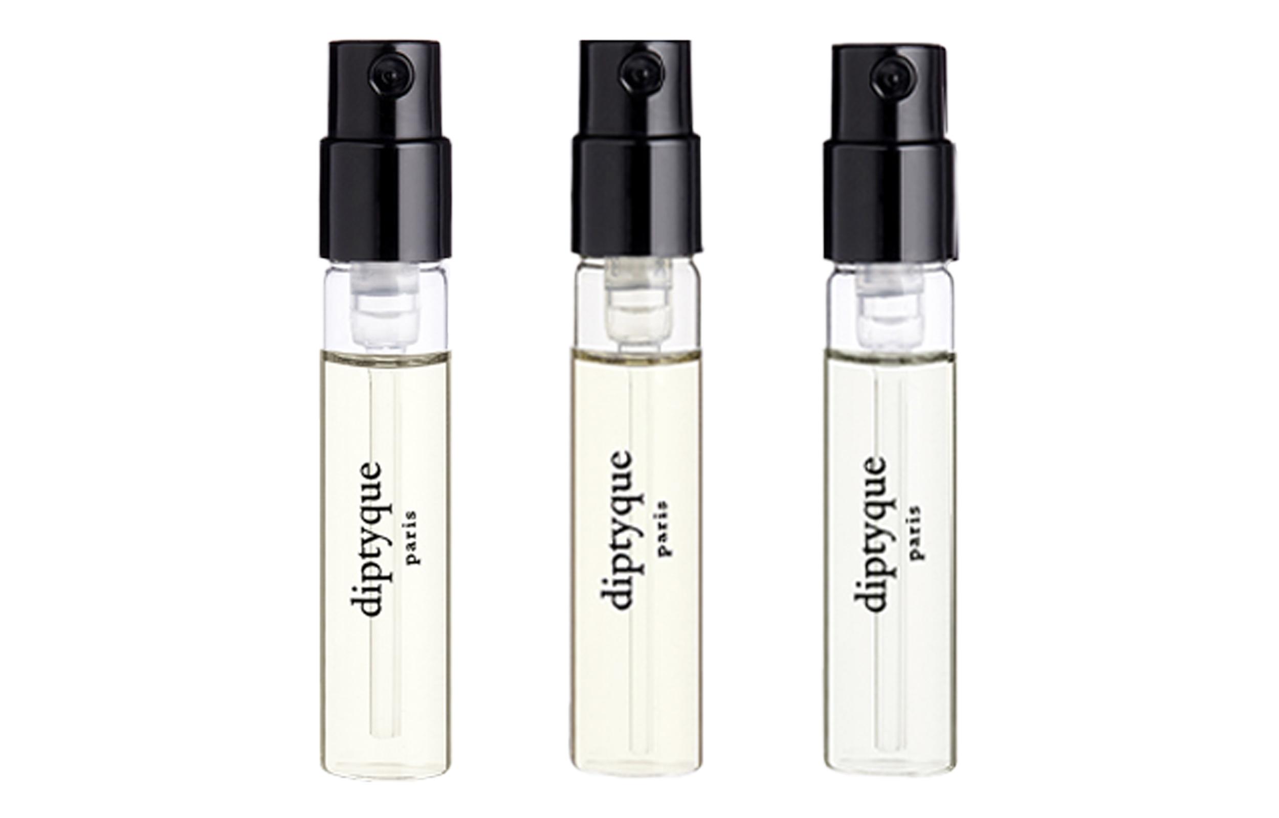 Diptyque Tan Dao+Greek Fig+Rose Scent Family Light Perfume Sample Set Three Piece Set Eau De Toilette 2ml*3