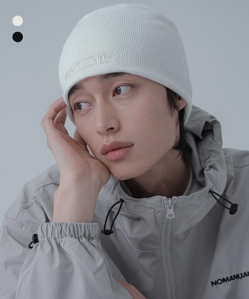 Nuateuseutyudio [2Pack] Lettering Logo Knit Beanie_2Colors