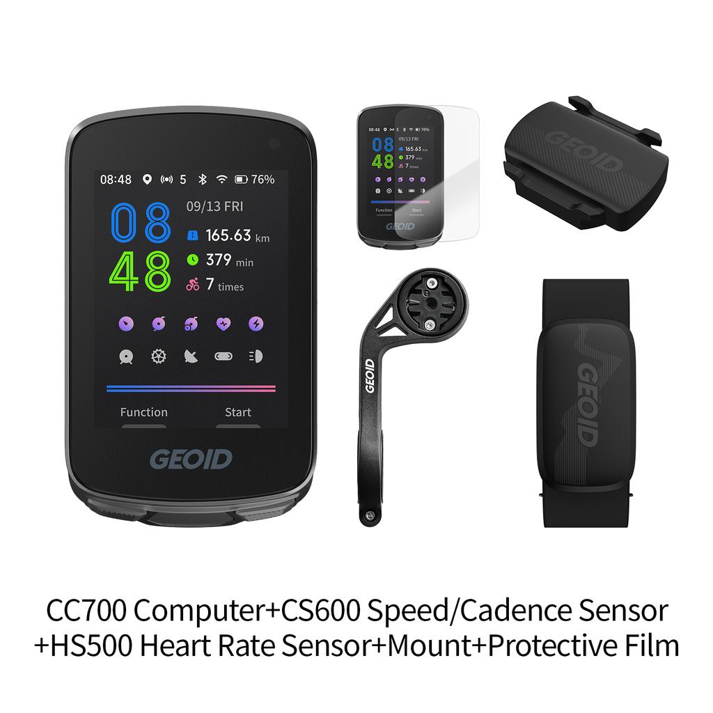 GEOID CC700 GPS Fahrradcomputer 2,8-Zoll-Farbdisplay Routennavigation Fahrrad-Tachometer WIFI Wasserdichtes Fahrrad-Kilometerzähler
