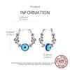 925 Sterling Silver Evil Eye Huggie Hoop Earrings Snake Coiled Gothic Hoop Earrings Protection Amulet Jewelry Gift for Women