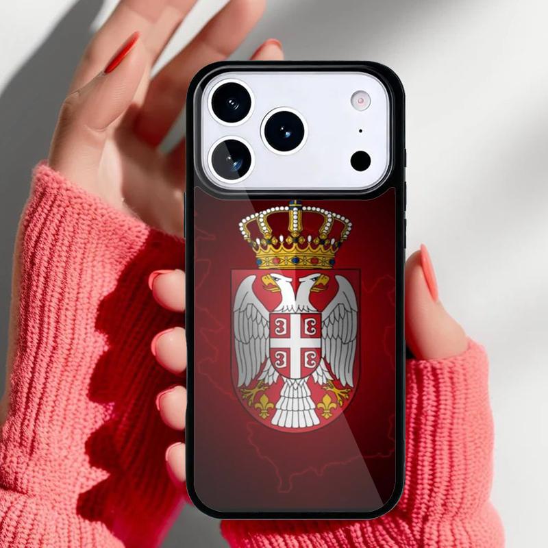 Serbia Flag Soft Phone Case for iPhone 17 Air 16e 15 14 13 Pro Max Back Cover for 12 11 Pro Coque