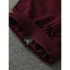 Casual Spring and Autumn Women's Purplish Red Loose Track Pants