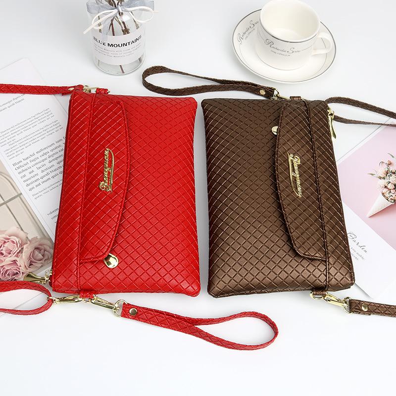Fashion Quilted Women's Crossbody and Clutch Handbag with Coin Purse