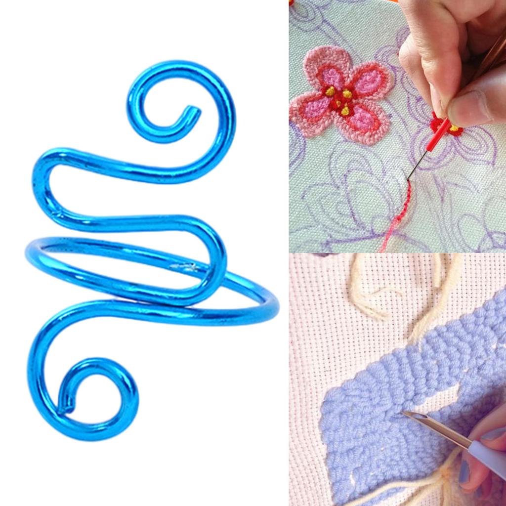 10x Crochet Tension Ring Adjustable Companion Ring Lefties & Righties Yarn Tension Control Ring for Crocheters Knitters