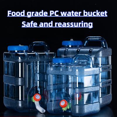 10/15L Food Grade Reservoir with Faucet Portable Water Container for Camping, Outdoor Travel Farmhouse, Lightweight Building