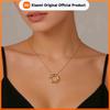 Skyrim Irregular Hoop Pendant Necklace Women Stainless Steel Gold Color Chain Choker Minimalist Trendy Jewelry Gift