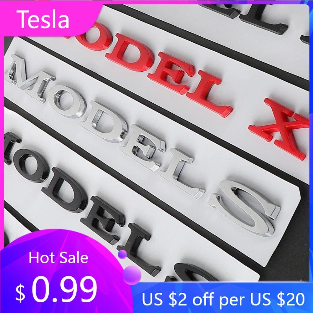 Autoaufkleber 2025 Neu Tesla Auto Außen Dekor ABS Auto Heckklappe Kofferraum Motorhaube Aufkleber Emblem Abzeichen Aufkleber Für Tesla Modell