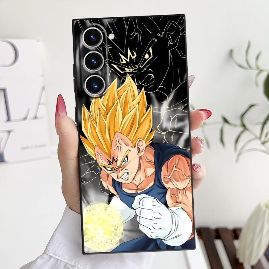 

D-ragonS B-allS Goku Funda Phone Cover Case for Samsung Galaxy S25 S21 S23 FE S9 Note 20 9 10 S24 Plus S22 S25Edge S20 Galaxy S9