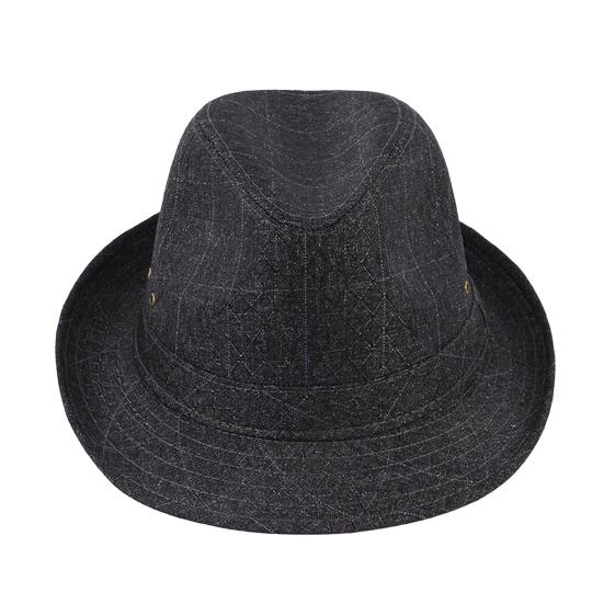 Hemming Wide Brim Breathable Holes Folding Jazz Hat Mid-aged Men Outdoor Sun Hat Fashion Accessories
