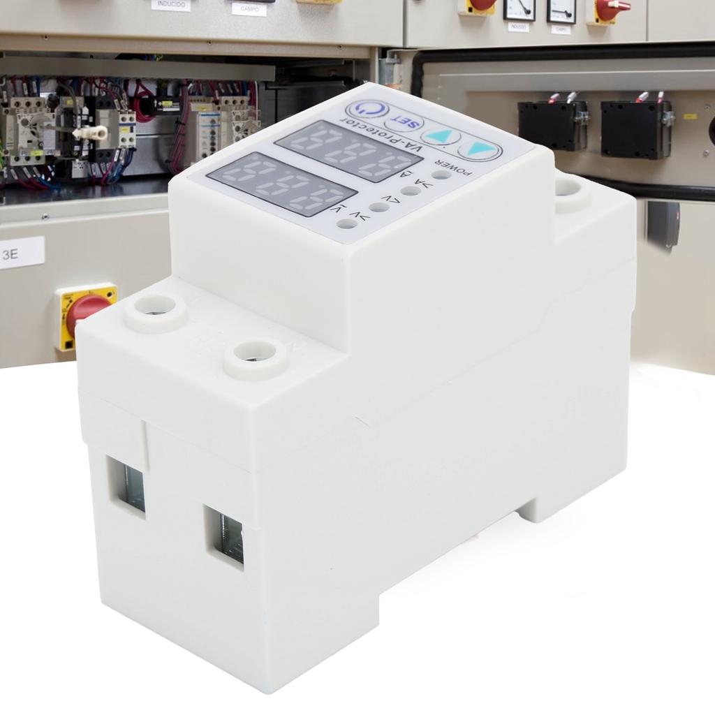 VA‑63A Overvoltage Undervoltage Protector LED  Display Self‑Reset Current Protector AC 220V