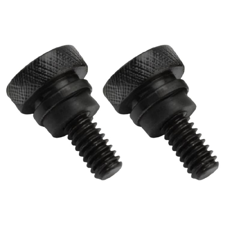 Skull Themed Aluminum Seat Bolts For Motorcycles Machining Easy Installation Kit Application