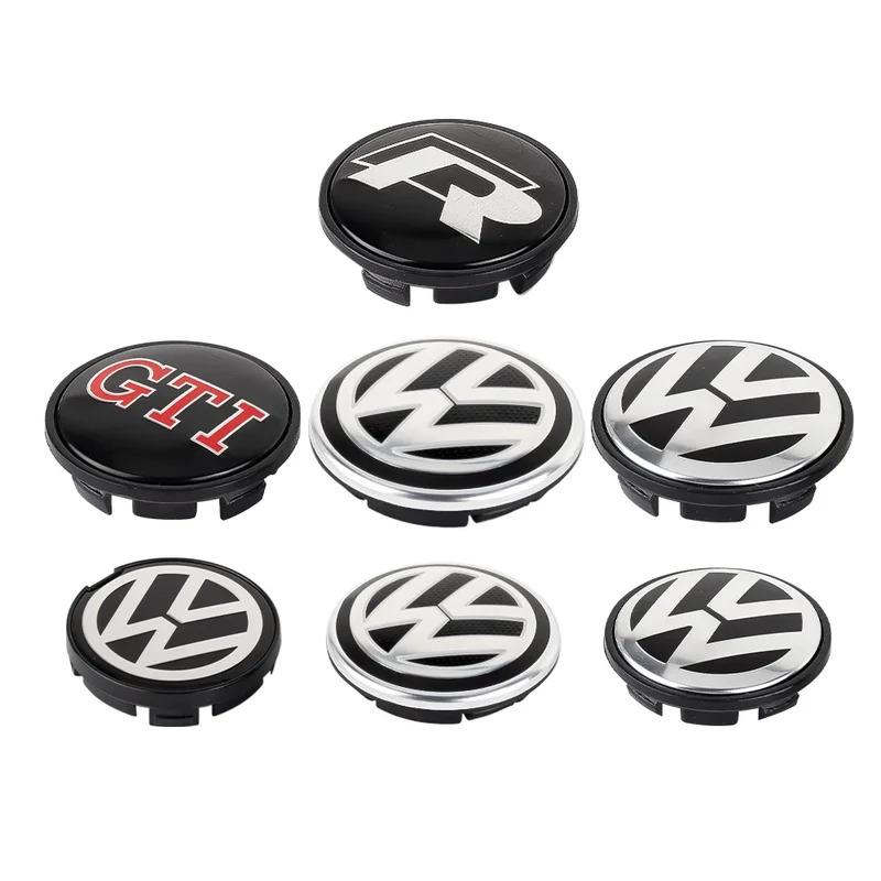 4 Pieces 65mm 55mm VW Car Wheel Center Cap for Volkswagen Passat Tiguan GTI Golf Jetta Polo Beetle CC Accessories CWZ1 QQ92