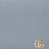 Gucci Double G Metal Logo Leather Shoulder Bag Women Shoulder Bag Light-Blue Beige 497985-AAE5F-1642
