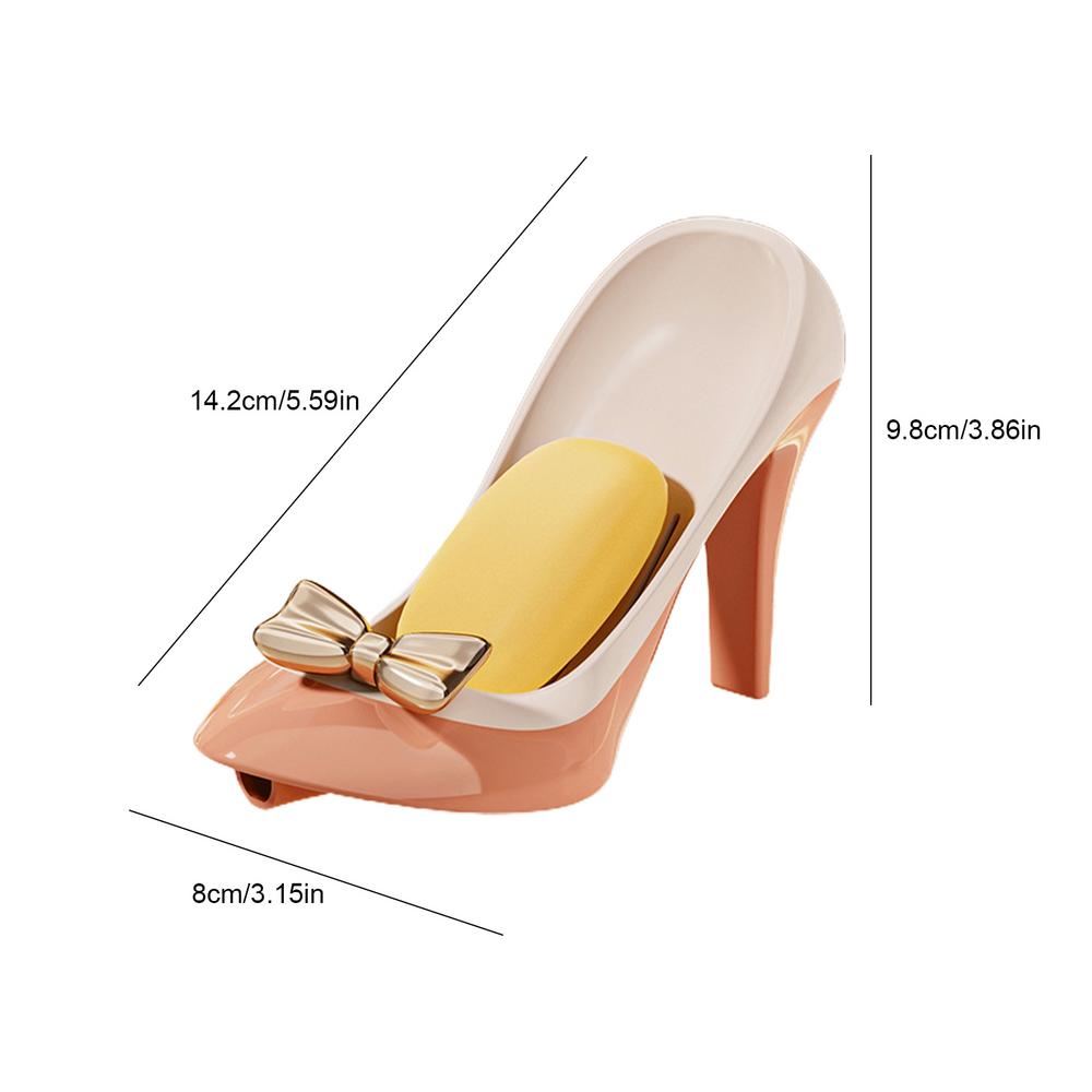 Suction Cup Soap Dish Shower Soap Holder High Heels Soap Box Keep Soap Dry Holder Bathtub Soap Holder Corner Soap Dish For