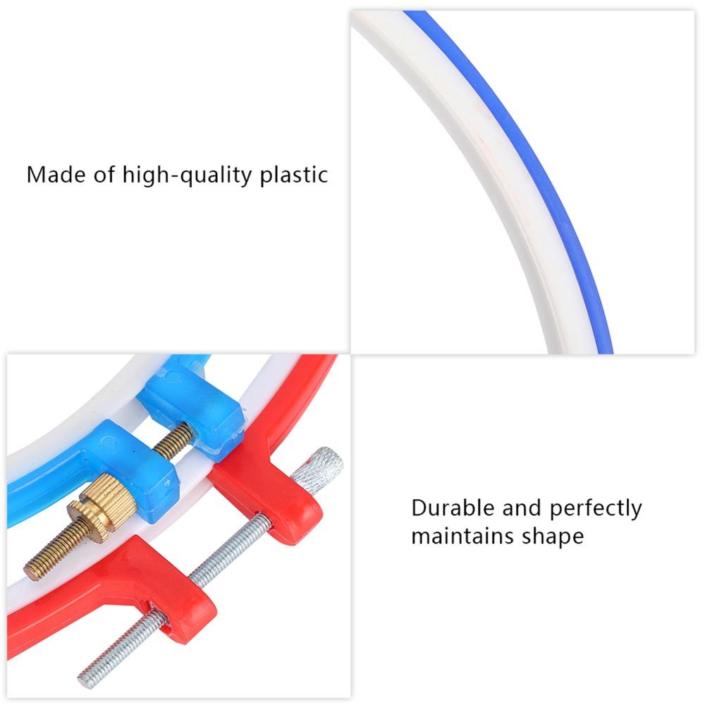6pcs Adjustable Design Embroidery Hoop Set Plastic Adjustable Hoop Ring For Embroidery