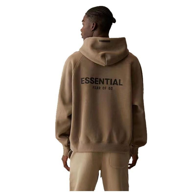 Heavyweight Cotton Drop Shoulder Hoodie - Trendy American Style Autumn Print for Men.