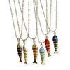 Goldfish Nylon Rope Necklace Marine Organism Charms Ocean Series  Necklace  Girls