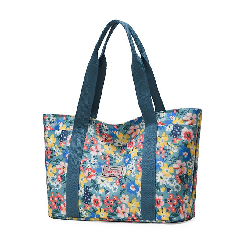 Large Capacity Tote Bag Women Commuter Printed Shoulder Bag Mother Bag