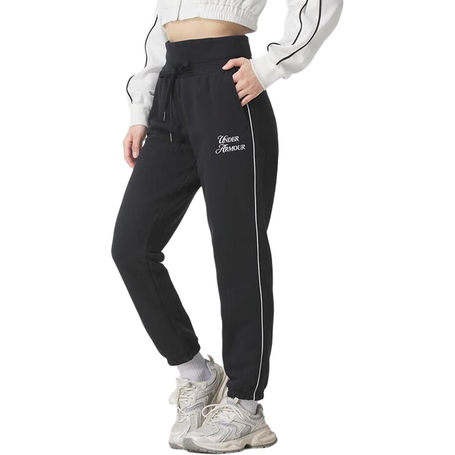 Under Armour SS25 Sports Comfortable Casual Athletic Pants Women Pants Black 6005942-001