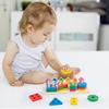 Non-Toxic Montessori Early Education Geometric Shape Blocks Matching Cognitive Toys For 1-2 Years Old Babies Assembly Color Shape Games