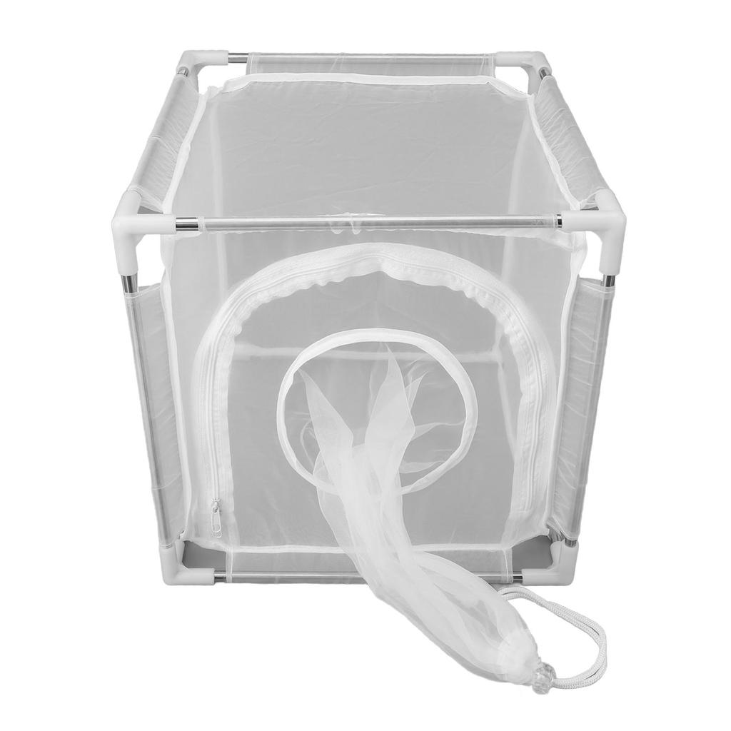 Fly Mesh Cage Nylon Detachable Outdoor Plant Fly Observation Cage with Stainless Steel Pipe for Hatc