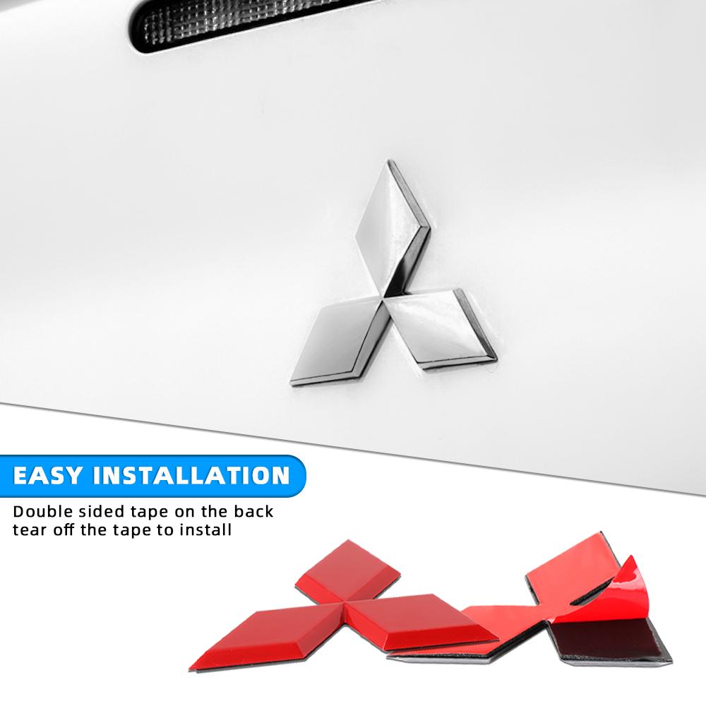 Car Logo Front Rear Stickers Decoration Badge Accessories For Mitsubishi 9 Ralliart ASX L200 Colt Outlander Pajero Lancer Cross