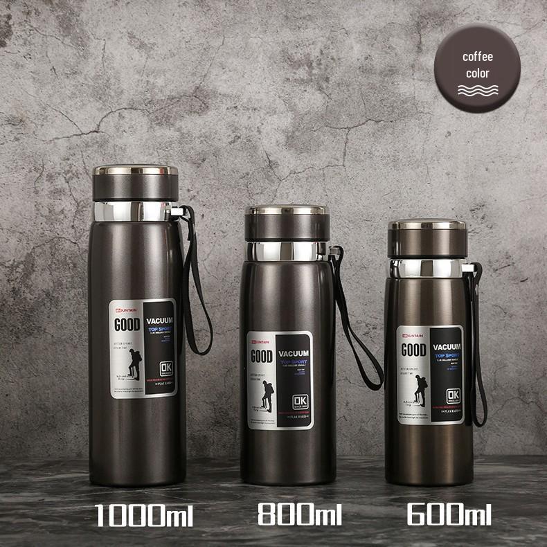 Stainless Steel Thermos Cup - Stylish Outdoor Sports Water Bottle | Portable Travel Gift Cup