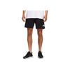 Adidas Logo Print Elastic Waist Straight Leg Sports Shorts Men Shorts Black HL3923