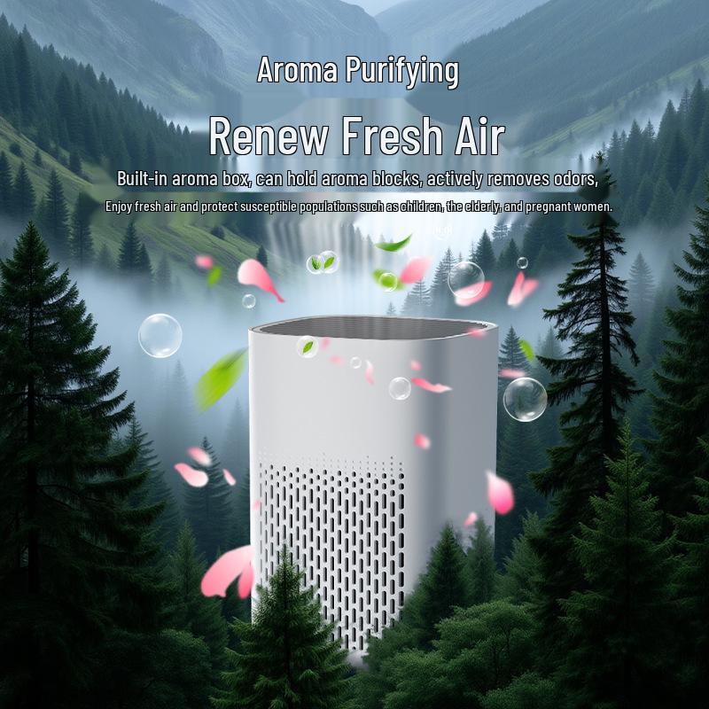 Compact Air Purifier for Home, Office & Pet Areas - Eliminates Smoke, Odors & Formaldehyde