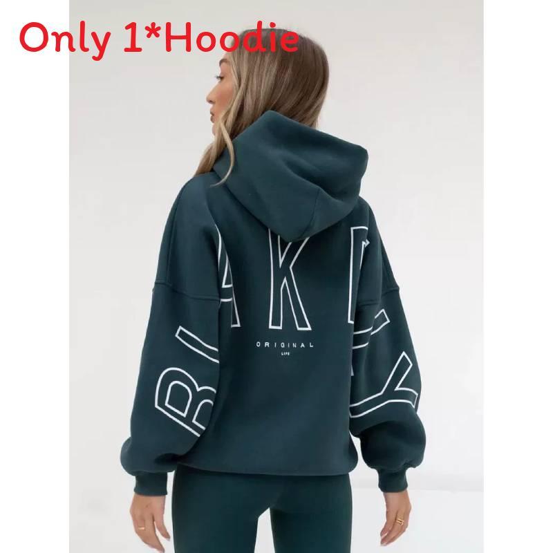 Sweat à capuche imprimé style Hip Hop pour femme en polyester épais pour un style décontracté de rue