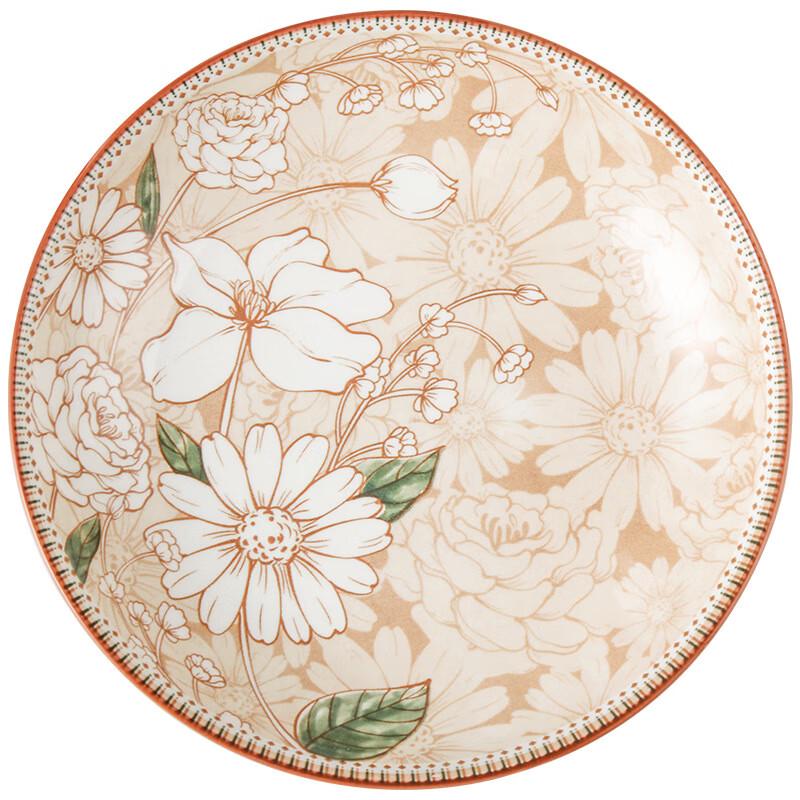 Bielien Japanese Camellia Ceramic Dinner Plates