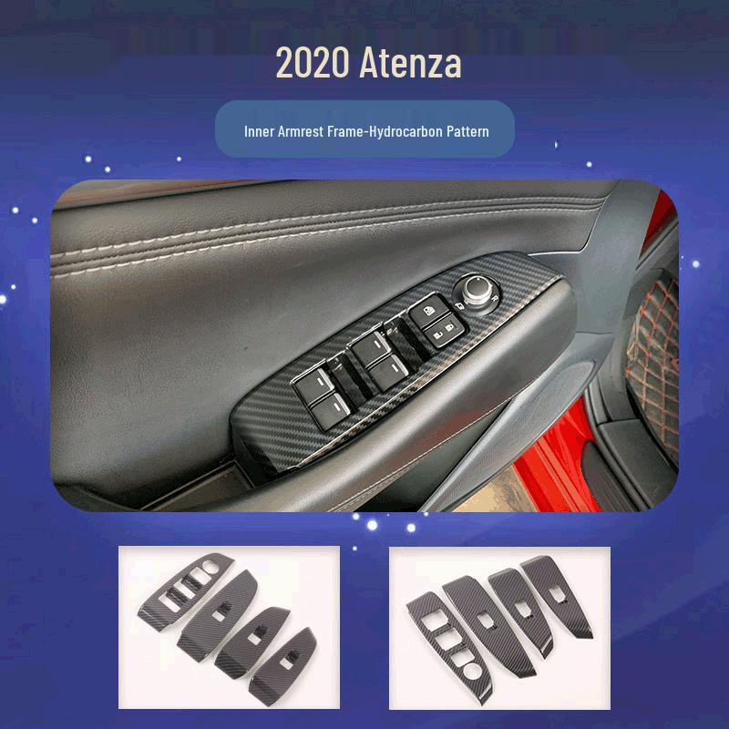

Mazda 6 Atenza 2020 ABS Углеволокно Внутренняя Рамка Подлокотника Переключатель 34*13*5