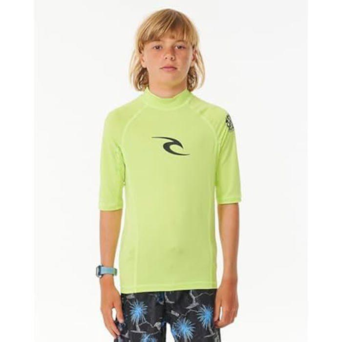 RIP CURL Boys Brand Wave SS Lycra 2024 Lime