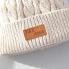 1 Stück pelzige warme Kinder-Mütze für Jungen und Mädchen, schicke koreanische Mode, Häkelmütze für Kleinkinder, Herbst-Winter, dicke Plüsch-Strickmütze