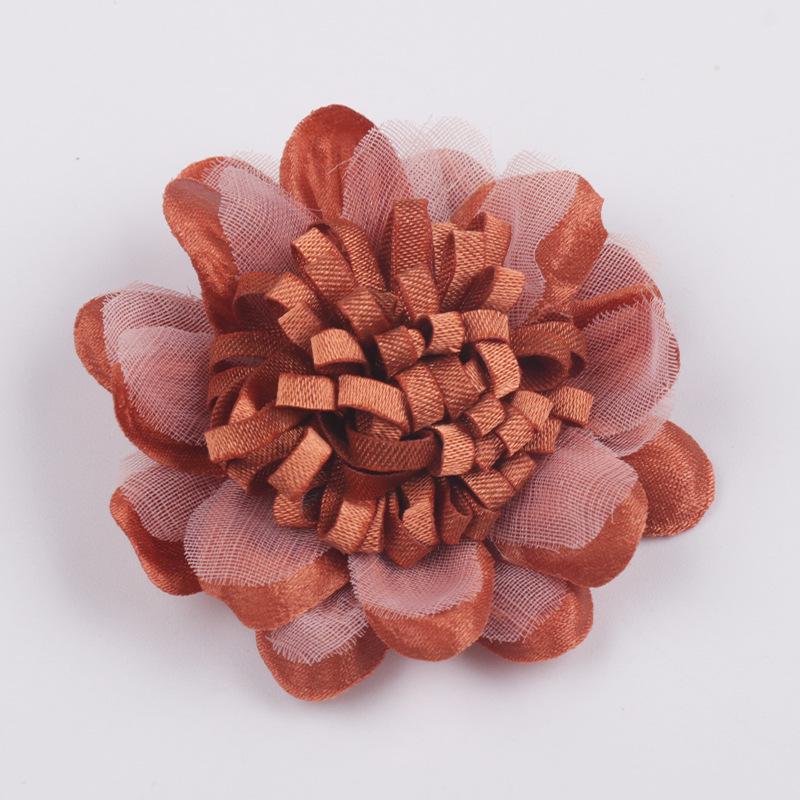 Handgjorda DIY Läderblomma Accessoarer för Hår och Kläder