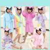 Soft And Cozy Unicorn Kids Bathrobe For Girls Boys Sleepwear Nightwear