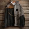 Women's Fashion Long Sleeve Pullover Halloween Print Hooded Pocket Sweatshirt