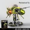 US & Japan Semi-Mechanical Shark and Movable Model Parrot Building Blocks with Lights - Punk Assembly Toy