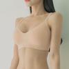 Push Up Bra Backless Women Jelly Bras Low Cut Sexy Plunge Brassiere Open Back Wedding Underwear Invisible Seamless Square Neck Lingerie
