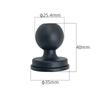 1-Inch Ball Head Rail Mount Bracket for Car or Boat Modification - Quick Release T-Type Slider.