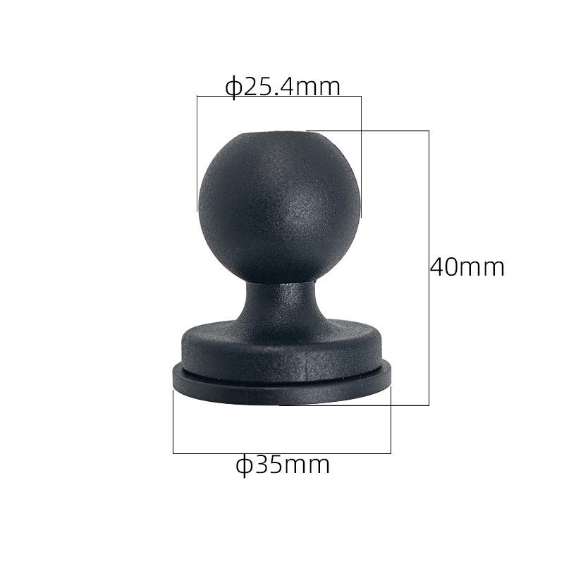 1-Inch Ball Head Rail Mount Bracket for Car or Boat Modification - Quick Release T-Type Slider.
