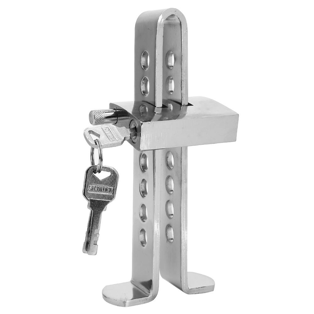 

Car RV Truck Trailer Clutch Lock Universal Auto Accessories Throttle Accelerator Security Anti-Theft Tool Auto Brake Pedal Lock срібний