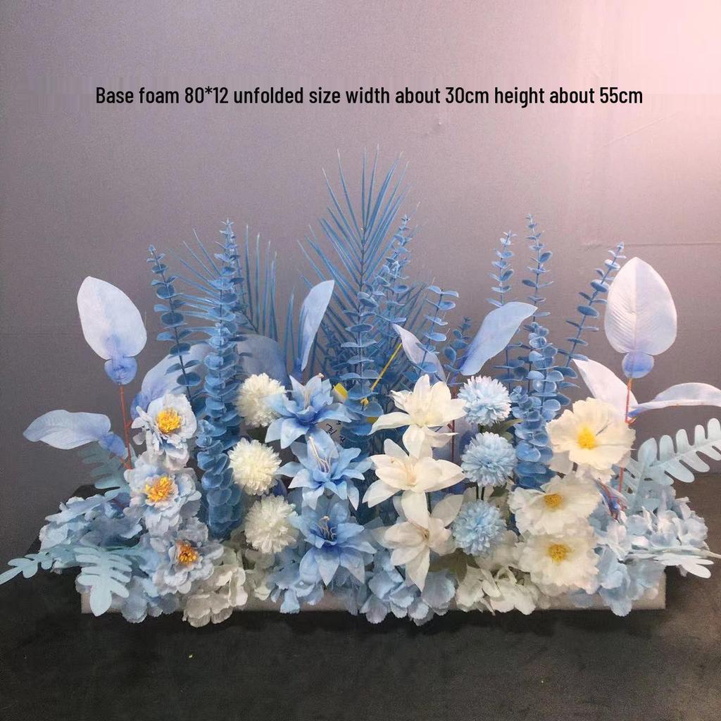 Großes Seidenblumen Hochzeitsgang & T-Bühnen Dekorationsset