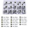 470pcs, Carbon Steel Ball, 17 Sizes 1-12mm Metric Precision Assorted Loose Bicycle Bearing Steel Ball Assortment Kit K